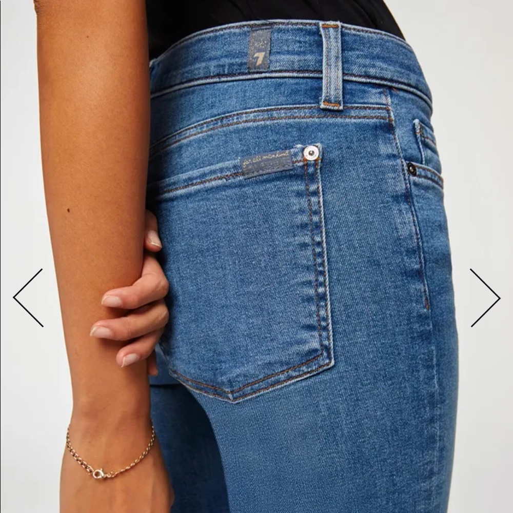 7 FOR ALL MANKIND THE SKINNY IN SUNLIGHT BLUE SZ28